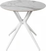 CA Bianca Statuario 80x80 Стол обеденный обеденный JET CERAMIC круглый d-80 (Термопластичный полимер, Белый)