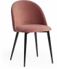 15347 Стул MONRO (mod. 710) / 1 шт. в упаковке (Ткань,Металл /Коралловый,Черный)