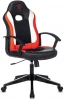 ZOMBIE 11 RED Кресло игровое Zombie 11 черный/красный текстиль/эко.кожа крестовина пластик