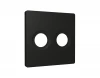 AP8133 Лицевая панель для двойной ТВ-розетки (черный матовый) Ambrella Volt QUANT AP8133