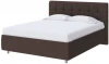 1922508 PROxSON Кровать Nety без основания (Ткань: Рогожка Тетра Брауни) 120x190