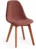 15845 Обеденный стул Tetchair CINDY (Вельвет,Дерево бук/Коралловый)