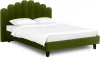 577026 Кровать Queen II Sharlotta L 1600 ОГОГО (арт.577026), (Ткань/Зеленый)