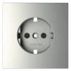 VLS000705 Накладка для розетки с заземлением и защитными шторками Voltum S70 VLS000705 (сталь)