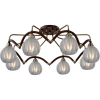 407-08-53ABWBB antique brass + walnut Потолочная люстра N-Light 407 407-08-53ABWBB antique brass + walnut