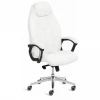 25931 Кресло Босс Люкс/Boss Lux (26) хром Экокожа LUX Classic 18-01, белый Tetchair 25931
