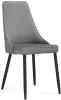 553581 Стул Notta на металлокаркасе Лана темно-серый / черный 553581