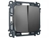 MO653030 Комплект механизма двухклавишного перекрестного выключателя встраиваемый (антрацит серый) Ambrella Volt QUANT MO653030
