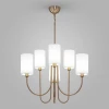 60164/6 латунь Подвесная люстра Wi-Fi Eurosvet Abbey 60164/6 латунь (220V, управление смартфоном, голосовое управление, умный дом - Minimir Home, Алиса, Маруся, Салют, на цепи)