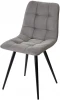 461MC04021 Стул CHILLI-Q светло-серый #26, велюр / черный каркас