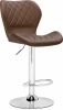 15722 Барный стул Woodville Porch brown / chrome