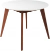400330073h_бел Стол Лунд круглый д.860 Белый Темный орех R-Home арт.400330073h_бел