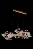 FL1095-24P Подвесная люстра светодиодная Fluorite Sauvage FL1095-24P с цветами