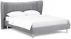 574779 Кровать Queen II Agata L ОГОГО (арт.574779), (Ткань/Серый)