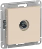 ATN000293 ТВ-розетка встраиваемая проходная (бежевый) Systeme Electric AtlasDesign ATN000293