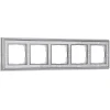 W0051431 Рамка на 5 постов (хром/белый) W0051431 (a051327)