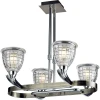 402-04-17 chrome + antique brass Потолочная люстра N-Light 402 402-04-17 chrome + antique brass