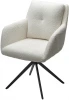 621M05662 Стул MEADOW 360 град. поворот. Белый XD841-01, букле / черный каркас, ®DISAUR