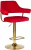 5019_Golden-LM, цвет сиденья красный велюр (MJ9-45), цвет основания золото Стул барный CHARLY GOLD (красный велюр (MJ9-45))