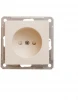 RS16-151-2-86 Розетка встраиваемая без заземления со шторками (слоновая кость) Systeme Electric W59 RS16-151-2-86