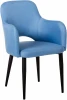 41012400Э_ГолубЧёрн Стул R-Home Ledger Голуб Эко Чёрн 41012400Э_ГолубЧёрн