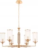 GLORIA SP6 BRASS Подвесная люстра Crystal Lux GLORIA SP6 BRASS (220V, на цепи)