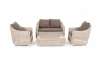 KPS2C2TJ-4-SET beige Лаунж-зона из искусственного ротанга, цвет бежевый 4SIS Кон Панна KPS2C2TJ-4-SET beige