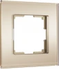W0013111 Рамка на 1 пост (шампань, стекло soft-touch) Werkel W0013111 (a064576)