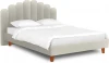 577085 Кровать Queen II Sharlotta L 1600 ОГОГО (арт.577085), (Ткань/Белый)