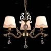 70012-3C ANTIQUE Люстра подвесная Natali Kovaltseva Calais, 3 плафона, бронза с белым, коричневым и прозрачным
