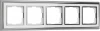 WL17-Frame-05 Рамка на 5 постов (хром/белый) Werkel WL17-Frame-05 (a037696)