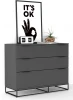 401052106h Комод большой City 100 см. Графит R-Home арт.401052106h