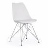 15419 Стул Tulip Iron Chair/Тулип Айрон Чаир (мод.EC-123)/1 шт. в упаковке металл/пластик, 54,5*48*83,5см, white (белый) Tetchair 15419