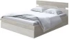 2015193 Без бренда Кровать Milton с подъемным механизмом (ЛДСП Ясень Шимо Светлый/Дуб Шамони светлый) 160x190