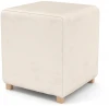 221196 Пуф Arsko Мозли 1 молочный велюр