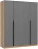 586597 Шкаф Широн 1600 (Широн 1600 графит серый / дуб крафт золото) Woodville арт.586597