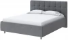 1927801 PROxSON Кровать Nety без основания (Ткань: Велюр Monopoly Британский серый (996)) 200x200