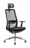 MC-915-H/B/26-B01 Кресло руководителя Бюрократ MC-915-H черный TW-01 26-B01 сетка/ткань с подголов. крестовина алюминий