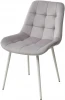 688M04730 Стул ХОФМАН, цвет Confetti SILVER, велюр / белый каркас