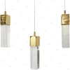 08510-3AS.33 (3000K) Люстра подвесная светодиодная Kink Light Аква, 3 плафона, золото с прозрачным