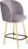 9034674601 Стул полубарный SHT-ST33/S94-1 сиреневая орхидея/прозр.лак/черн.муар Sheffilton 9034674601