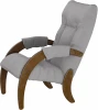 008373 Кресло для отдыха Модель 61 Ткань ультра смок, каркас орех антик от фабрики Mebelik