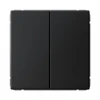 GAL001017S Выключатель двухклавишный (карбон) Systeme Electric GAL001017S