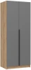586592 Шкаф Широн 800 (800 графит серый / дуб крафт золото) Woodville арт.586592