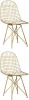 УТ000037506 Стул обеденный Eiffel золотой с белой подушкой 2 шт Stool Group (арт.УТ000037506)