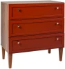 40095503hM_кармин Комод R-Home 3 ящика Norton кармин