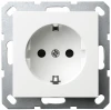 G5501W Розетка со шторками (белый глянцевый) Jasmart G-Classic G5501W