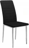 00-00069583 Стул DikLine ТЕКС каркас хром/ к/з Pegaso черный 00-00069583
