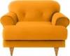 339948 Кресло Italia ОГОГО (арт.339948), (Ткань/Желтый)