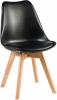 635PP-LMZL JERRY SOFT, цвет сиденья черный (B-03), цвет основания светлый бук Стул обеденный JERRY SOFT (ножки светлый бук, цвет сиденья чёрный (B-03))